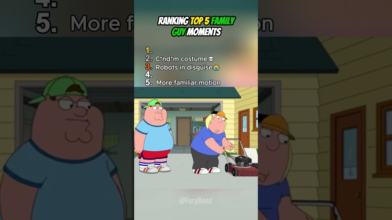 Ranking Top 5 Family Guy Moments 