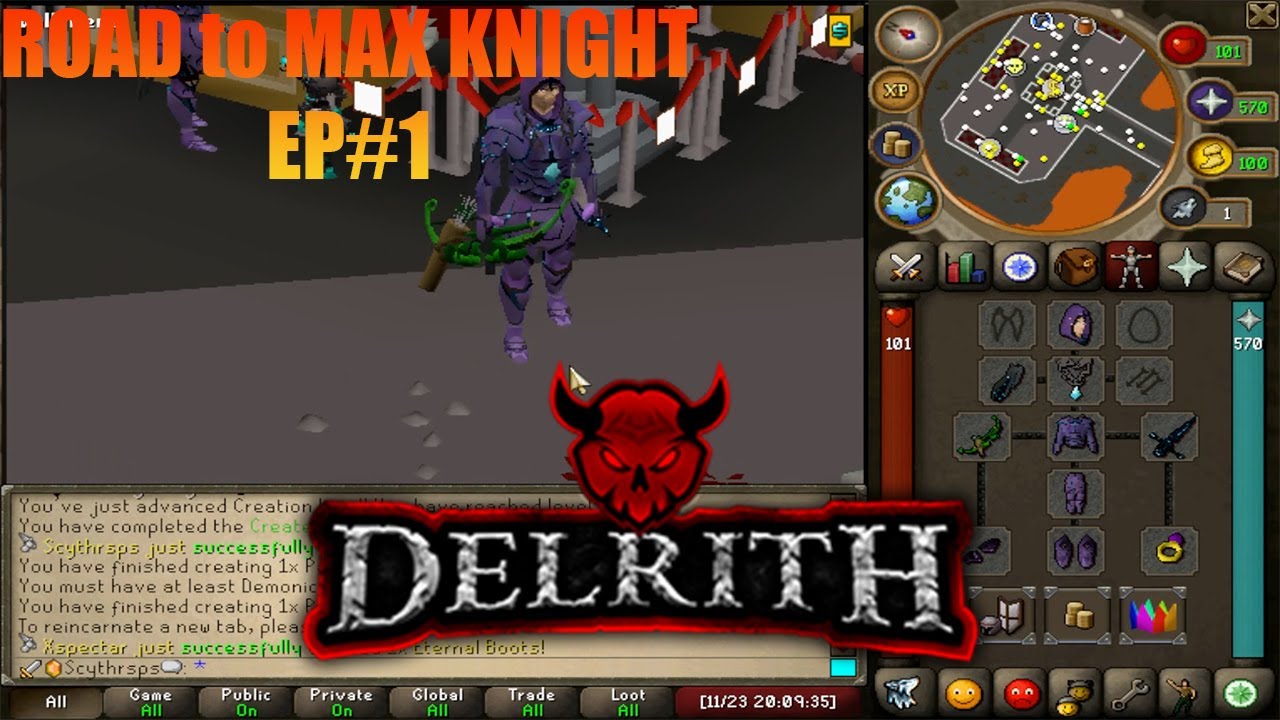 Road To Being Max Knight #1 - DELRITH RSPS | NEW CUSTOM RSPS 2022 ...