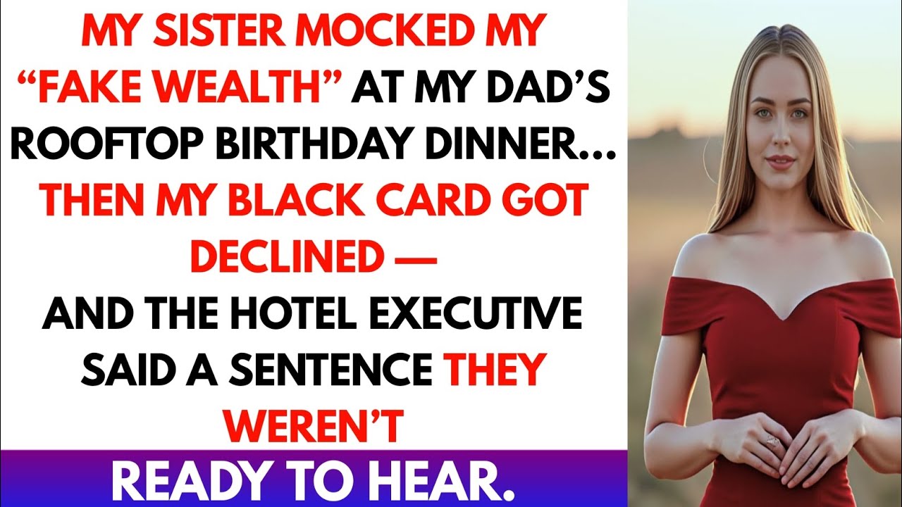 My Sister Mocked My “Fake Wealth” at Dad’s Birthday — Then My Black Card Declined