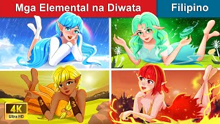 Mga Elemental na Diwata👸 Fire, Water, Air, & Earth Fairie in Filipino 🌜 WOA - Filipino Fairy Tales