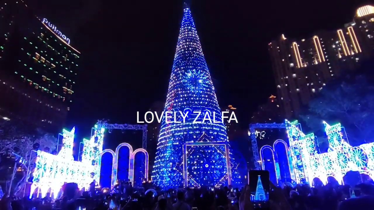 Luminarie Lighting Show, Kembang Api & Laser di Tribeca Park Central Park || Zalfa Sky liat langsung