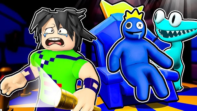 ME TRANSFORMEI NO PRIMEIRO AMIGO DO BICHO AZUL BABÃO NO RAINBOW FRIENDS E  ISSO ACONTECEU! (Roblox) 