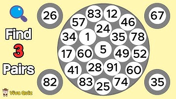 🔍Find 3 Pairs | Observation Skill | Brain Challenge | Smart Thinking | Logic Puzzle | Focus Game