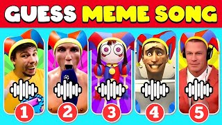 GUESS MEME SONG 🎙️ | Jhon Cena, Tenge Toilet, MrBeast, M3gan, Anna, Ronaldo,Mr Beast, Pomni