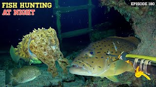 Download Lagu NIGHT SPEARFISHING 180 l FISH HUNTING AT NIGHT  MP3