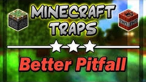 Minecraft 1.9.4 | Trap | PitFall | Easy And Simple | Tutorial |