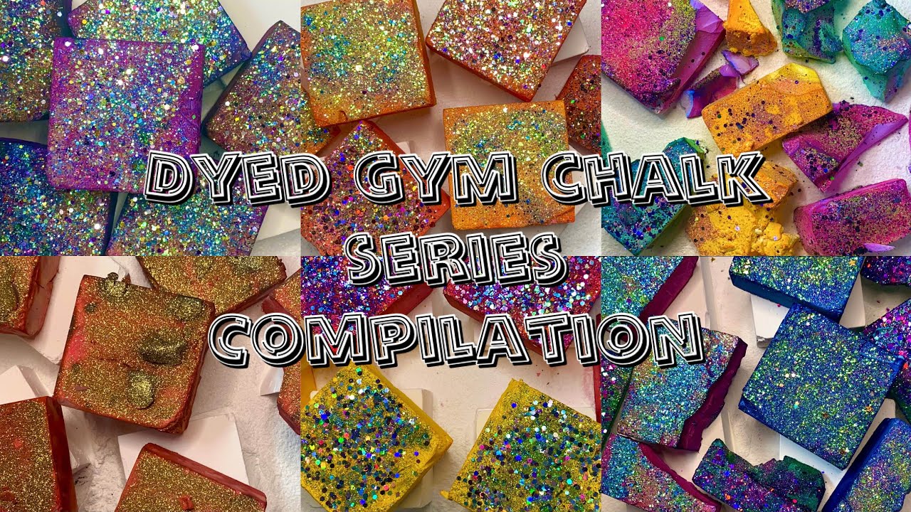 DYED GYM CHALK, 37 BLOCKS