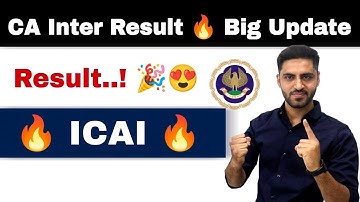 CA INTER RESULT DEC 21 DATE UPDATE 🔥 NOTIFICATION LATEST NEWS EXPECTED DATE DECEMBER 2021 ICAI