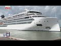 Viking cruise ship docks in Cleveland