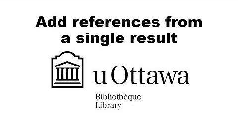 Add references from a single result [Zotero]