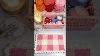 When they see the wrong side of the mat 👀😅 #crochet #gingham #crochetmat #shortvideo #handmade