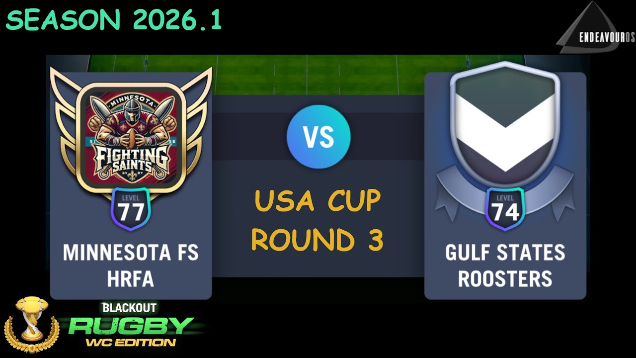 USA Cup Round 3: Minnesota Fighting Saints vs Gulf States Roosters | Blackout Rugby