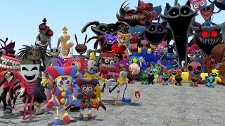 The Amazing Digital Circus Vs All Poppy Playtime Chapter 3 1 Characters In Garry's Mod!