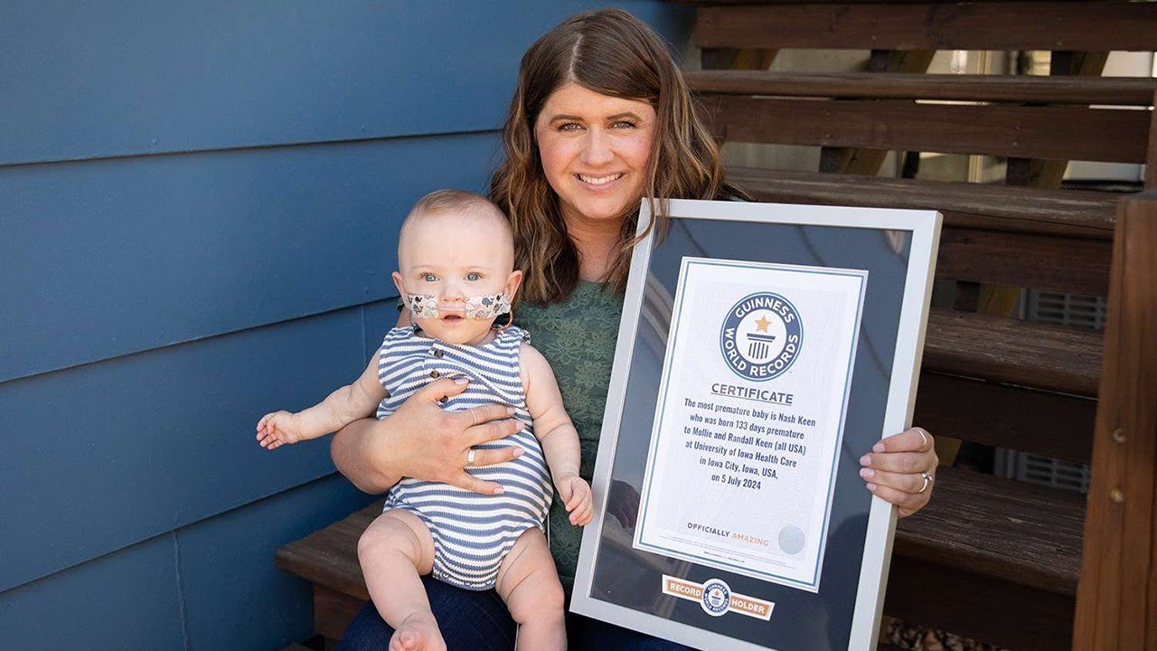 Guinness World Records Names Iowa Baby ‘Most Premature’ at Just 21 Weeks