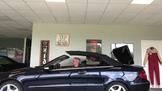 2006 Mercedes CLK 500 Convertible Top Operation - Tobin Motor Works