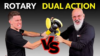WHICH CUTS PAINT FASTER?! Rotary or Dual Action Polisher. Realtime test!