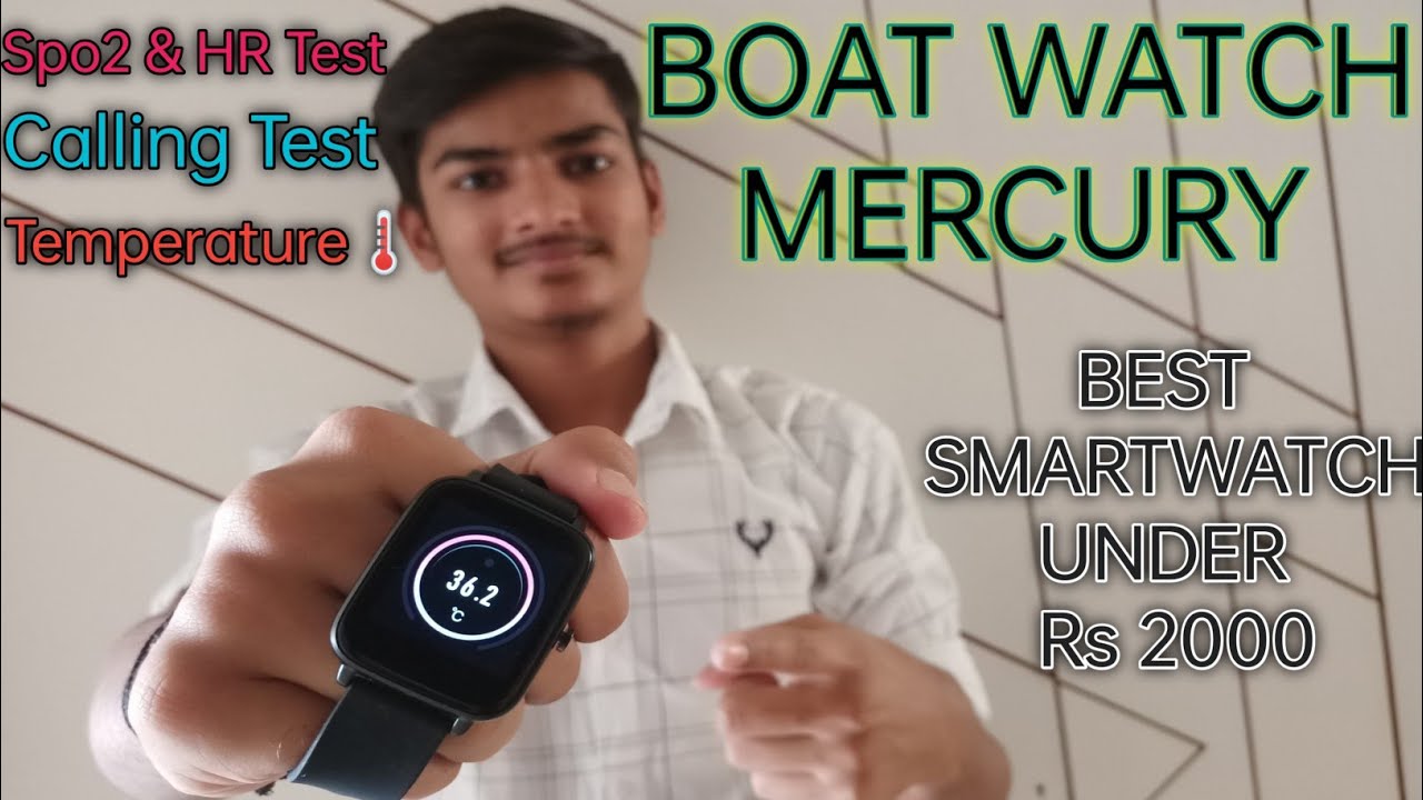 Boat watch mercury unboxing and Review in hindi ⚡ BEST SMARTWATCH UNDER