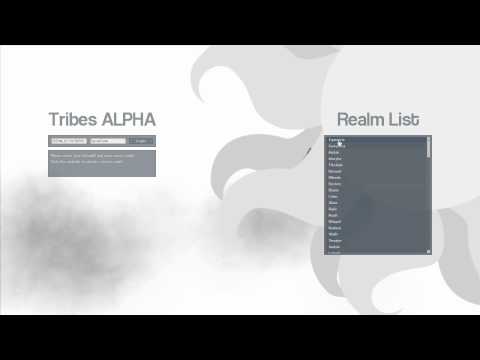 Tribes - Login screen