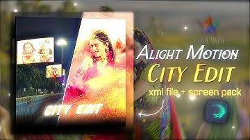 Radha Krishna City Edit || Ae Inspired Alight Motion Presets
