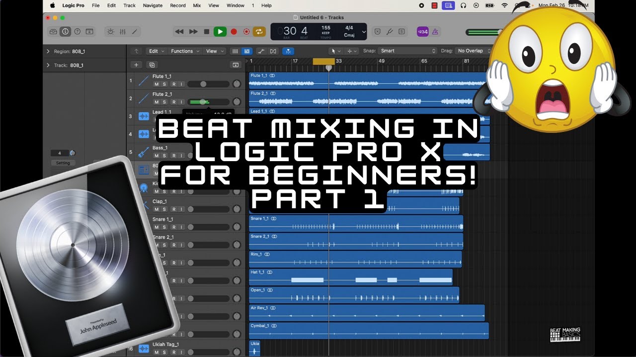 Beat Mixing Basics In Logic Pro X - For Beginners (Part 1) - YouTube