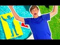 JUMPING through IMPOSSIBLE Shapes in my POOL!