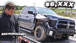 I Bought A Badly Damaged 2017 Dodge Ram 1500 For Cheap! (BAD PURCHASE?)