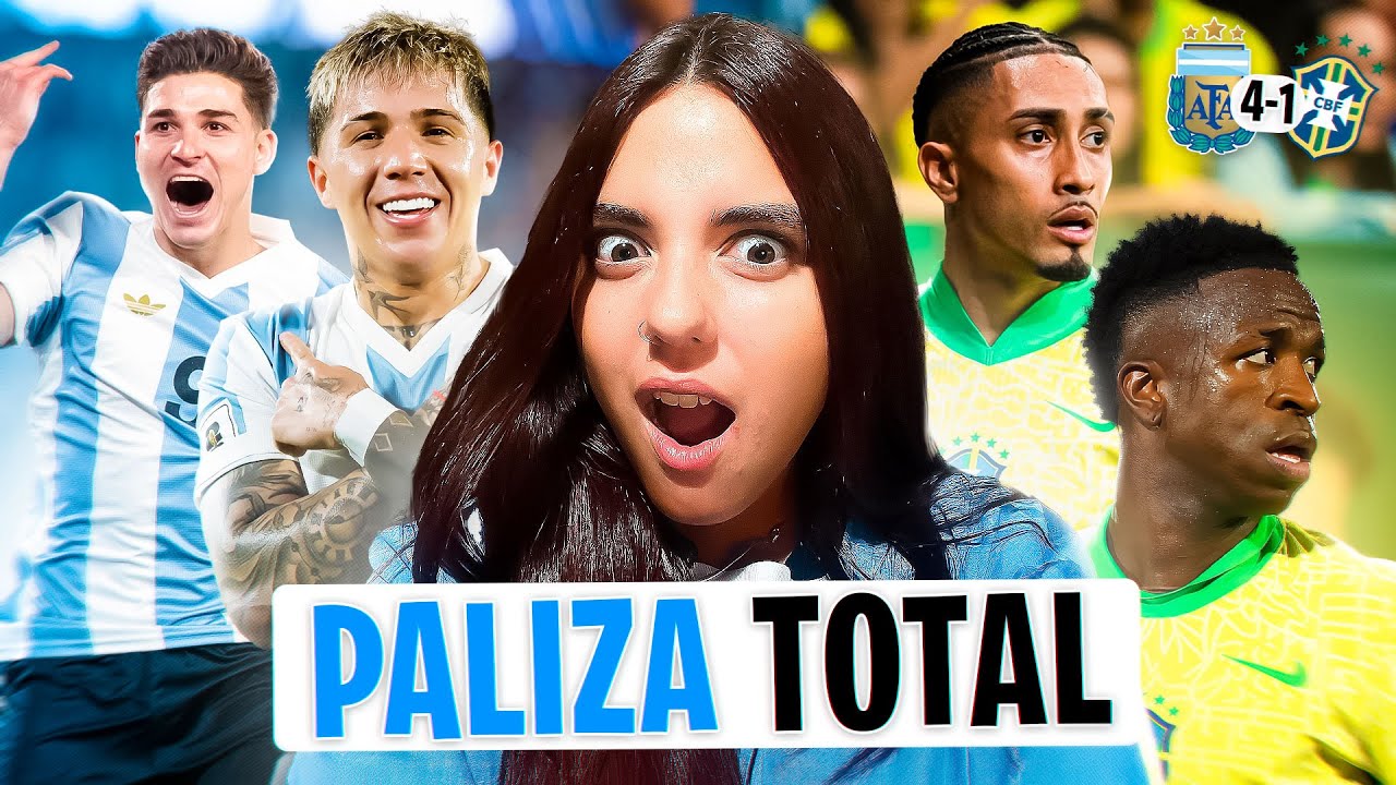 REACCIÓN a la CULEAD* de ARGENTINA (4) a BRASIL (1) *Eliminatorias Sudamericanas*