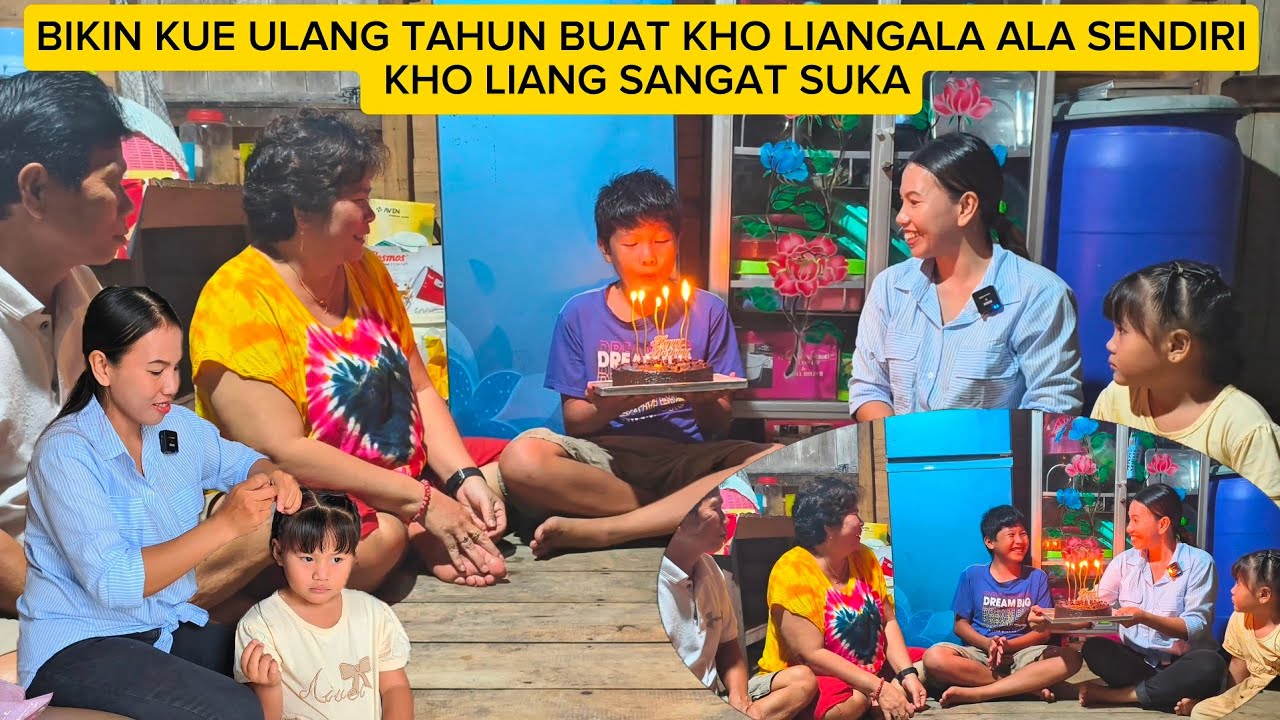 PULANG RUMAH KAMPUNG DAN COBA BIKIN KUE ULANG TAHUN ALA ALA SENDIRI BUAT SI KHO LIANG