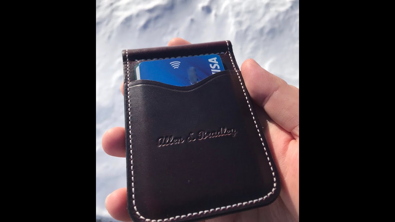 Best Mens minimalist money clip wallet | Allen and Bradley review