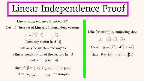 Linear Independence Proof