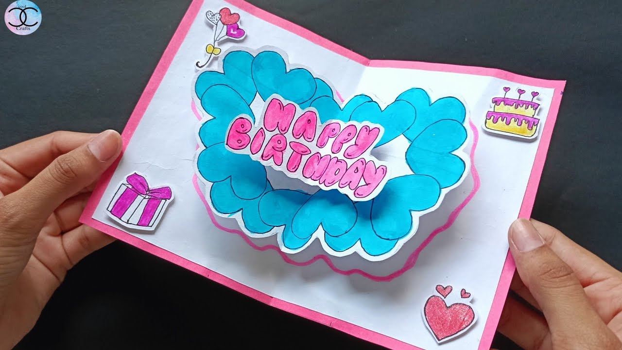 how-to-make-pop-up-birthday-card-diy-birthday-card-making-pop-up