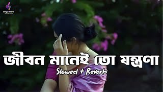 Jibon Manei To Jontrona [ Slowed & Reverb ] | Gamcha Palash 2018 | Bangla New Folk Video Song |