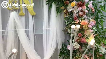 RCDSS5 #16 Cổng hoa backdrop đẹp ở Gò Công