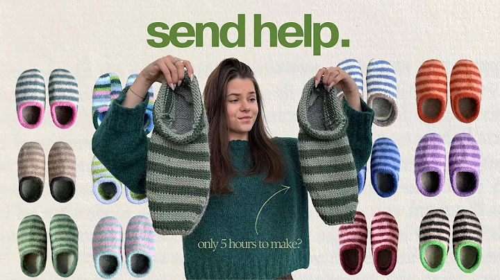 Knitting slippers for a whole week