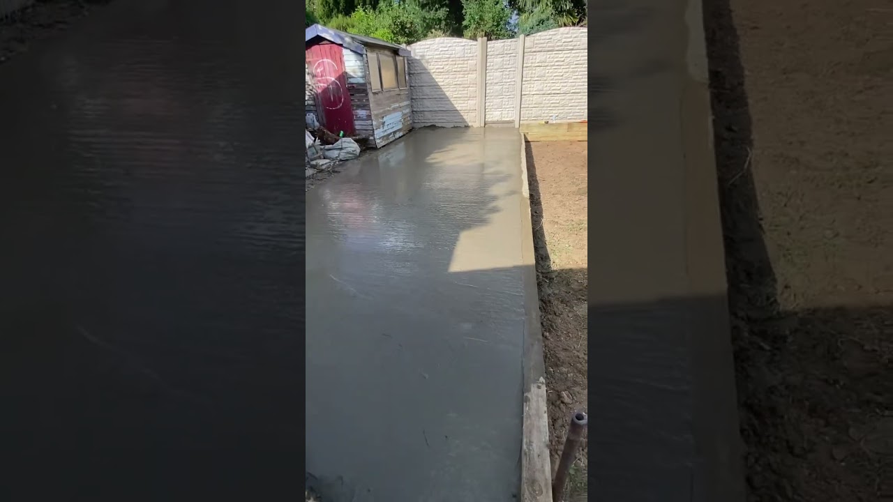 Complete Landscaping Project Concrete Base, New Turf and Raised Sleeper Flower Beds