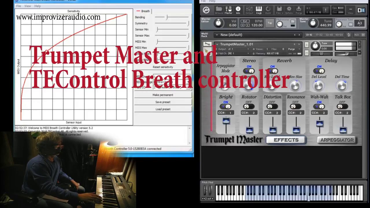 ImprovizerAudio Trumpet Master and TEControl Breath Controller YouTube