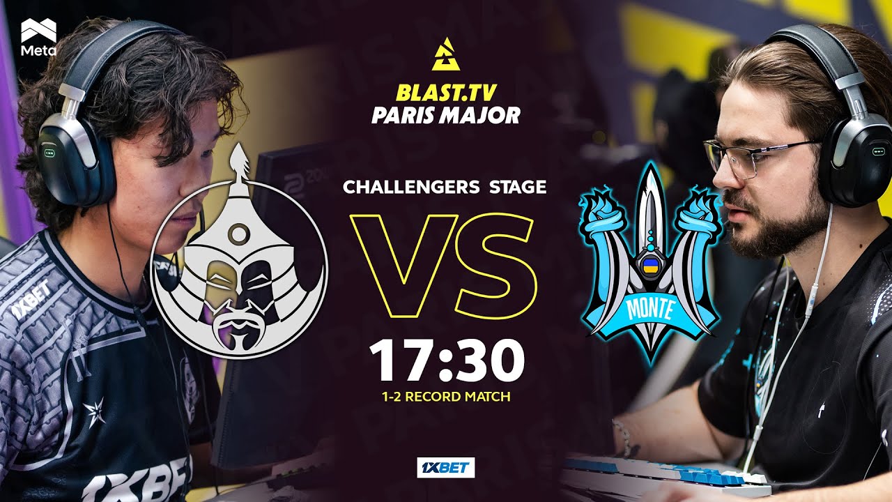 BLAST.tv 2023 Paris Major Challengers Mongolz vs Monte MN cast