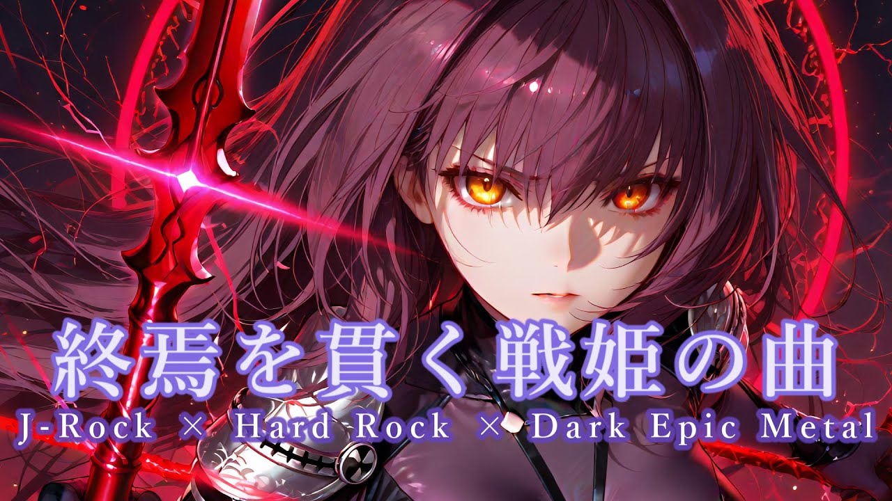 【Playlist】終焉を貫く戦姫の曲｜J-Rock × Hard Rock × Dark Epic Metal × Anime Battle × 疾走感 × 躍動感【作業用BGM】