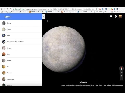 Video: In Google Maps, You Can Now Visit The Planets Of The Solar System - Alternative View