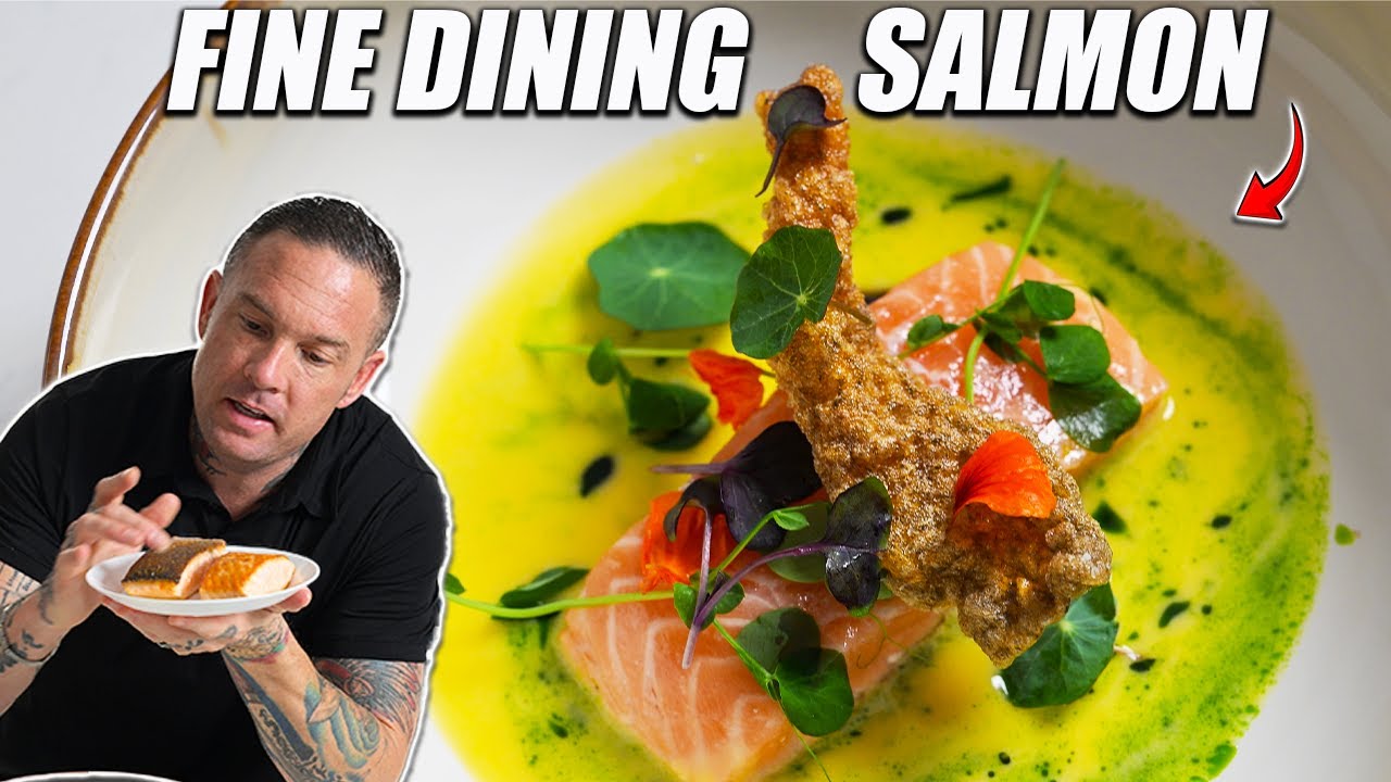 Fine Dining Salmon | Crispy Skin Chicharron & Beurre Blanc Sauce Recipe