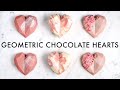 GEOMETRIC CHOCOLATE HEARTS 3 Easy Ways 