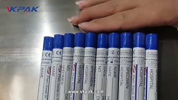 Auto Small Test Tubes Label Applicator Machine, Horizontal Labeling Machine