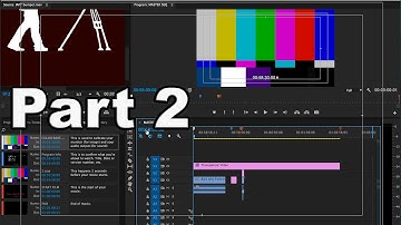 Colorbars and Tones Adobe Premiere Tutorial Pt.2
