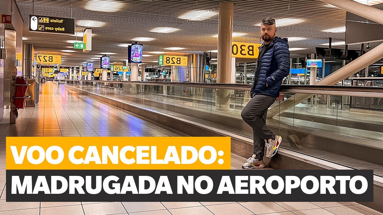 CHEIO DE RATOS! PASSEI A MADRUGADA NO AEROPORTO DE AMSTERDAM! Voo CANCELADO da KLM.