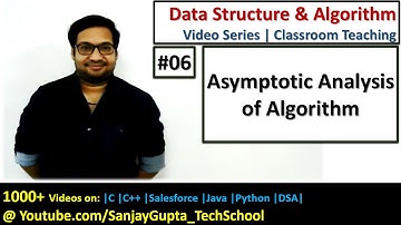 06 Asymptotic Analysis of Algorithm - Big Oh, Omega and Theta Notations | DSA Video Tutorials Series