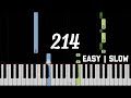 214 - JM De Guzman (from Alone/Together OST)/ Rivermaya | Slow Easy Piano Tutorial