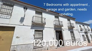 Andalucia Property m, Fuente Tojar, 7 Bedrooms, Garden, Potential separate Apartment 120,000 euros