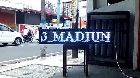 Running text single color outdoor seting via wifi & usb