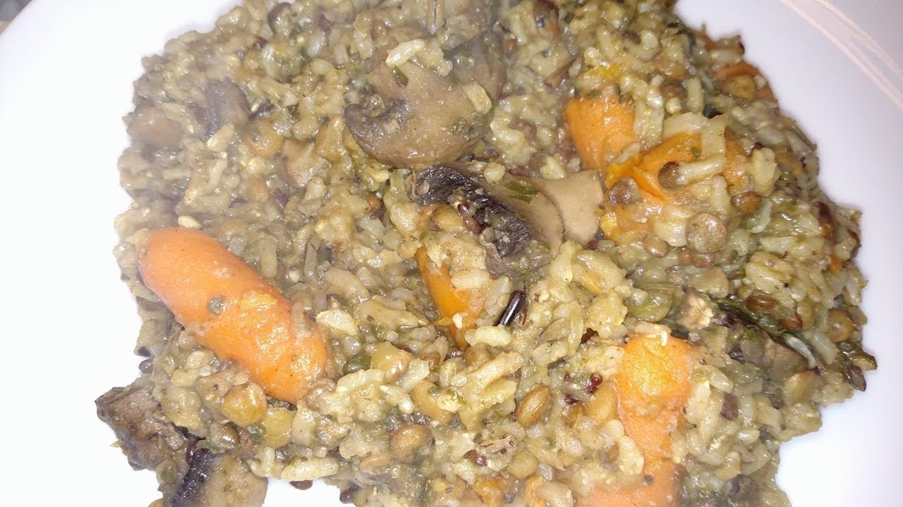 Vegan SOS Free Rice and Lentil Meal in the Instant Pot - YouTube