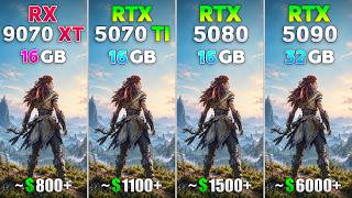 RX 9070 XT vs RTX 5070 Ti vs RTX 5080 vs RTX 5090 - Test in 11 Games | 4K screenshot 2
